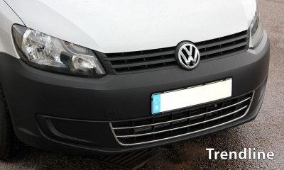 Nedre grill i Rostfritt stål till VW Caddy 2010-2015