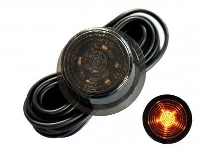 Gylle LED Black Line - Positionsljuslykta med 6xLED för gummiarmar | 10V/30V