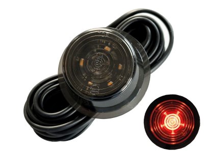 Gylle LED Black Line - Positionsljuslykta med 6xLED för gummiarmar | 10V/30V