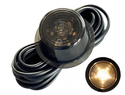 Gylle LED Black Line - Positionsljuslykta med 6xLED för gummiarmar | 10V/30V