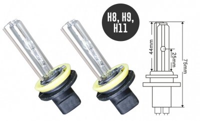 Xenonlampor H8, H9, H11 till Standard Xenonkit - 35W