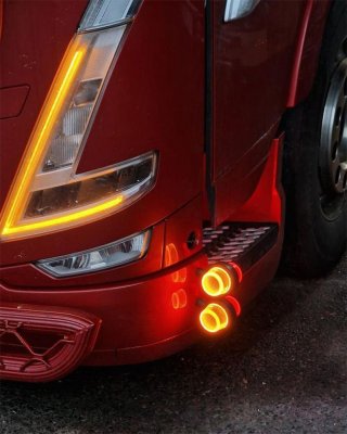 LEDSON Halo+ Sidomarkering - Vit/Orange