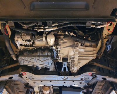 Hasplåt Ford Transit Custom från 2018-2023 | Motor & Växellåda