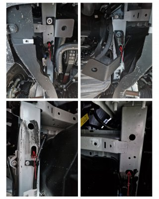 Fästpunkter för hasplåt Volkswagen Transporter T7 från 2024-