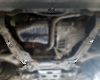 Fästpunkter för hasplåt Volvo S80 från 2007-2016