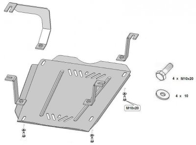 Hasplåt bränsletank Dacia Duster från 2018-2024