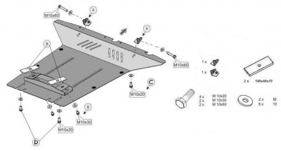 Hasplåt Volkswagen Touareg från 2011-2018