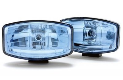 Hella Jumbo 320FF med blå glaslins