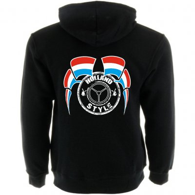 Hoodie/Luvtröja Holland Style i Svart - S-2XL