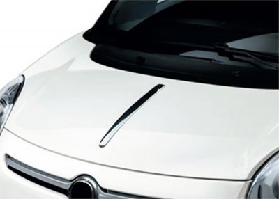 Huvlist i rostfritt stål till Fiat 500L 2013-
