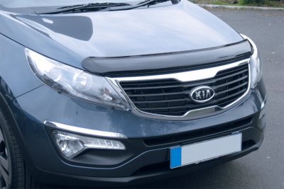 Huvskydd i mörktonad polykarbonatplast till Kia Sportage 2010-2015