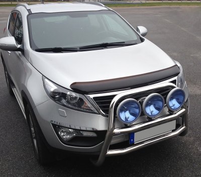 Huvskydd i mörktonad polykarbonatplast till Kia Sportage 2010-2015