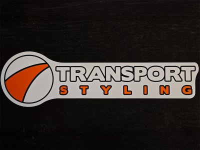 Stansat klistermärke Transportstyling