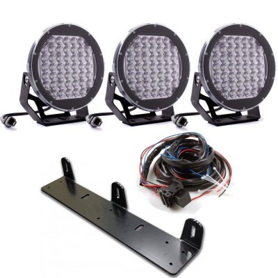 Komplett extraljuspaket - 3 st LED-extraljus Elite 225W