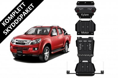Komplett skyddspaket till Isuzu D-Max 2.5TD från 2012-