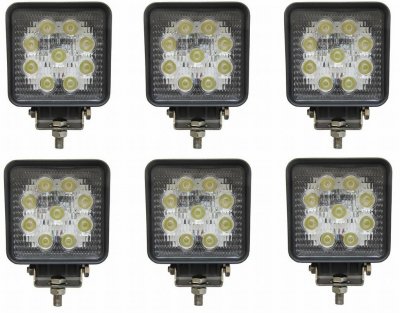 Kvadratisk arbetsbelysning i LED - 27W | 9-32V