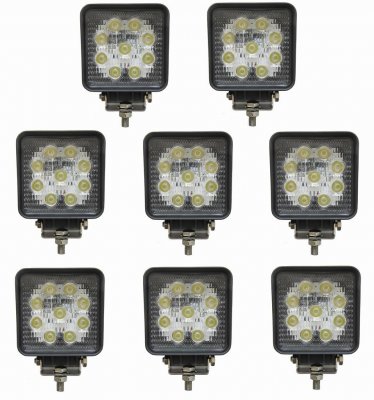 Kvadratisk arbetsbelysning i LED - 27W | 9-32V