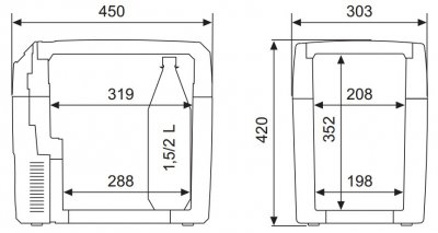 Kylbox TC-21FL, 12/24V