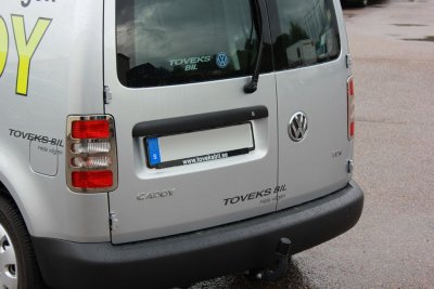 Lampmask för baklamporna i Rostfritt till VW Caddy 2004-2015