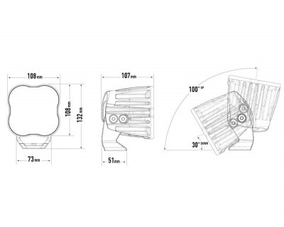 Lazer LED-arbetslampa Utility 80 HD