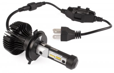 LED Strålkastarlampor H1 6000K - Komplett paket.