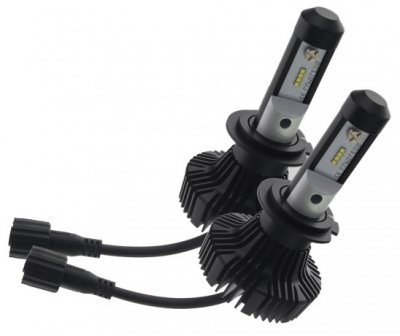 LED Strålkastarlampor H7 6000K - Komplett paket.