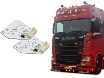 LED Positionsljus i gult till Scania Next Gen från 2017-