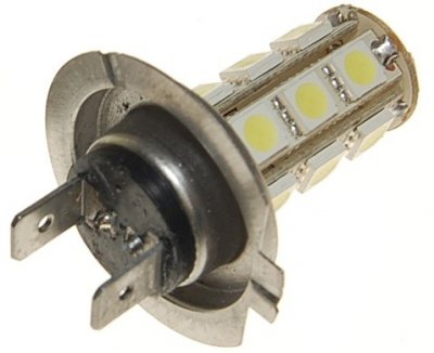 Ledlampa 12V 18xSMD Xenonvit H7