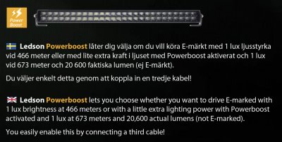 Ledramp Alfa 30" Powerboost till Scania Next Gen från 2017-