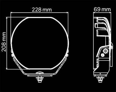 LEDSON Sledge9 - 9 LED-extraljus 216W