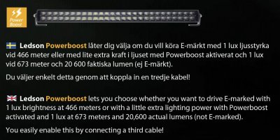 Ledramp Alfa 30" Powerboost till Volvo FH Version 4 från 2013-2020