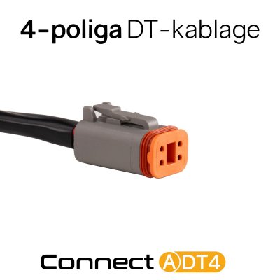 LEDSON Connect Kabelsats | 12V | Med DT-kontakter (4-polig)
