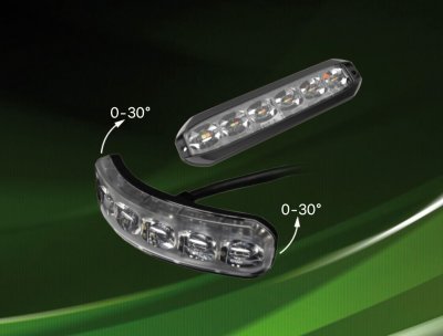 LEDSON Nexus - Böjbart LED-blixtljus upp till 30 grader | ECE R65/R10 | 10-33V