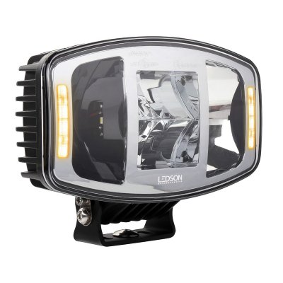 Orion+ Chrome LED-extraljus | 100W | Valbart positionsljus i vitt/orange