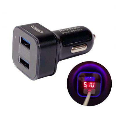 USB Snabbladdare 12-24 V - 2x USB