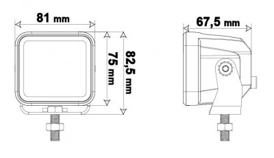 LEDSON VEGA F LED Arbetsbelysning/backljus - 40W, Floodljusbild