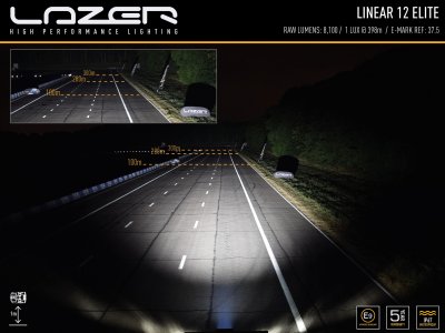 Lazer LED-ramp Linear 12 - 370 mm - 4500/8100 lumen