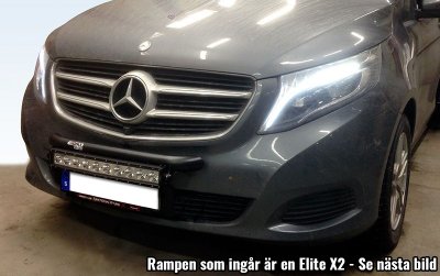 Extraljusfäste inkl. ledramp till Mercedes-Benz Vito/V-klass 2014-
