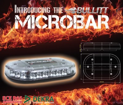 Mega-Flash Microbar - Liten smidig blixtljusramp med magnetfäste