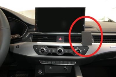 Mobilhållare till Audi A4 från 2016- (montering höger om skärm)