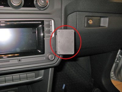 Mobilhållare Caddy (Volkswagen) från 2016-2020