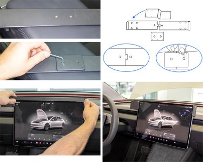 Mobilhållare Tesla Model 3 från 2024-