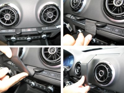 Mobilhållare Audi A3 från 2012-2020 | För montering till höger om ratten