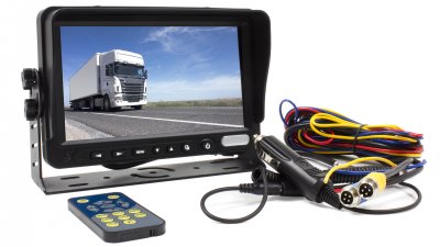 Backkamerasystem 7 monitor inkl. 3n standardkamera och 1 visirkamera
