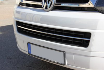 Nedre grill i Rostfritt stål till Volkswagen Transporter T5 2010-2015