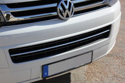 Nedre grill i Rostfritt stål till Volkswagen Transporter T5 2010-2015