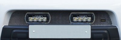 Nedre Grill inkl. 2 Lazer ST-4 till Nissan Navara D40 2011-2014