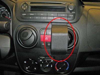 Mobilhållare till Fiat Fiorino från 2008-