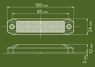 LEDSON OptoLine M - Postionsljus/Sidomarkering | 9-32V