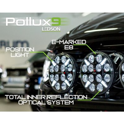 Pollux9+ Gen 2 LED Extraljus 218 mm (9") - 120W